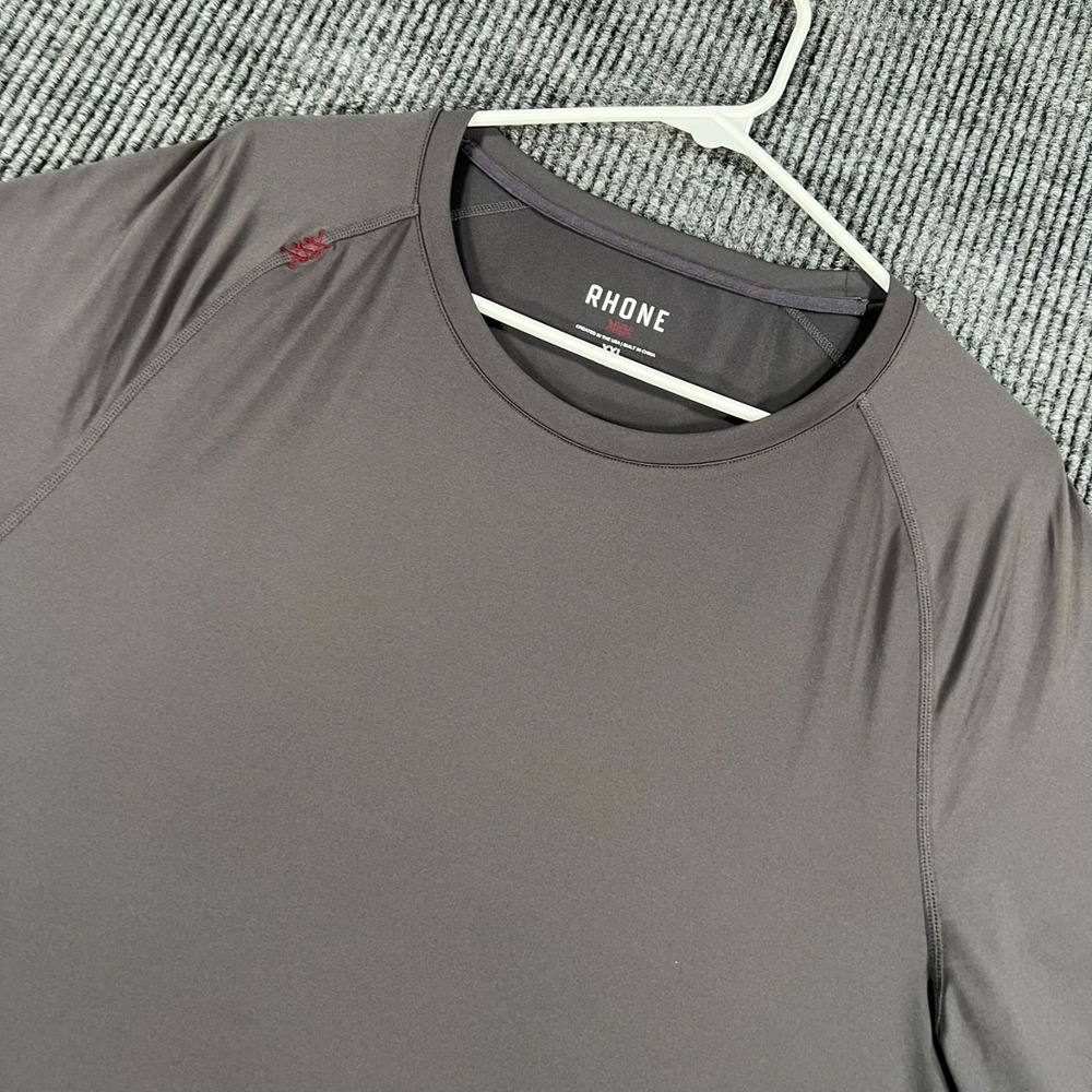 Rhone Commuter Shirt Mens 2XL XXL Gray Short Sleeve Workout Active Casual‎ Gym